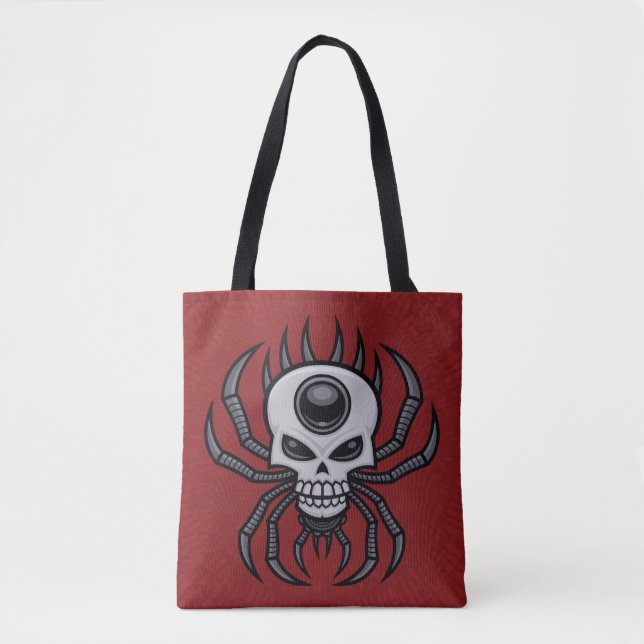 Bolsa Tote Aranha Caveira (Frente)