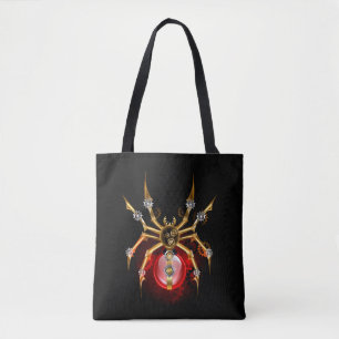 Bolsa Tote Aranha-do-galo em preto