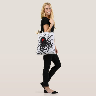 Bolsa Tote Aranha Negra na Web