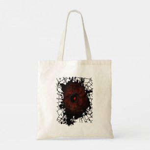 Bolsa Tote Aranha Viúva Negra Tinta Salpicada Teia Gótica Neg