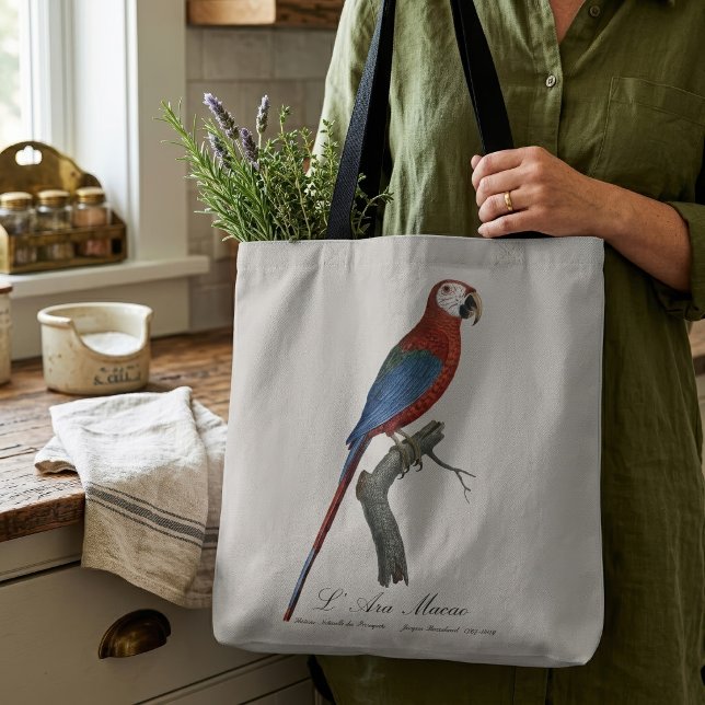 Bolsa Tote Arara-vermelha, Ara chloropterus (Red-and-green Macaw, Ara chloropterus. Tote Bag)