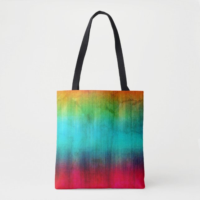 Bolsa Tote Arco-Abstrato Grunge (Frente)