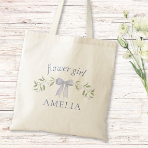 Bolsa Tote Arco Chic Floral Personalizada Flower Girl