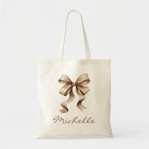 Bolsa Tote Arco Coquete de Aquarela Feminino Moderno Fofa