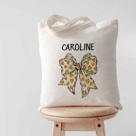 Bolsa Tote Arco de Coração Amarelo Laranja Coqueteiro Whimsic