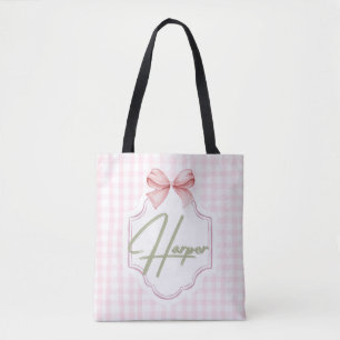 Bolsa Tote Arco de Harper Baby Girl Personalizado