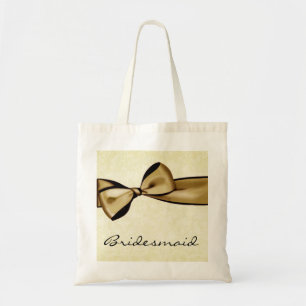 Bolsa Tote Arco Dourado e modelo do casamento tema damasco
