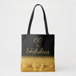 Bolsa Tote arco elegante de ouro negro e fabuloso aniversário