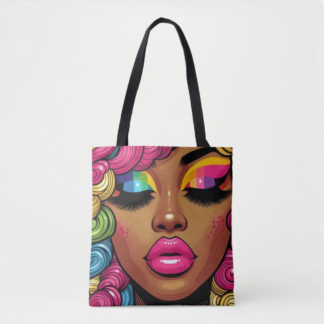 Bolsa Tote Arco-íris - Bandeja de Raio (Frente)