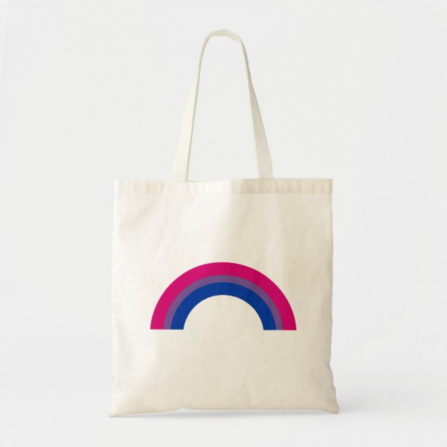 Bolsa Tote Arco-Íris Bissexual (Frente)