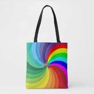 Bolsa Tote Arco-Íris Colorido Mandala-46556