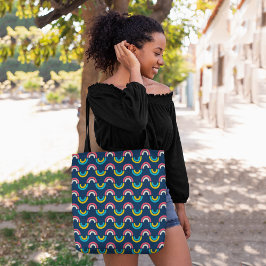 Bolsa Tote Arco-Íris Curvo