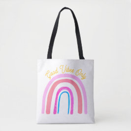 Bolsa Tote Arco-íris de Arte Popular de Energia Positiva