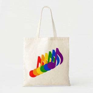 Bolsa Tote Arco-íris de Notas Musicais