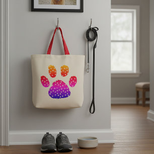 Bolsa Tote Arco-íris e saco de estampas