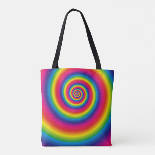 Bolsa Tote Arco-Íris Espiral
