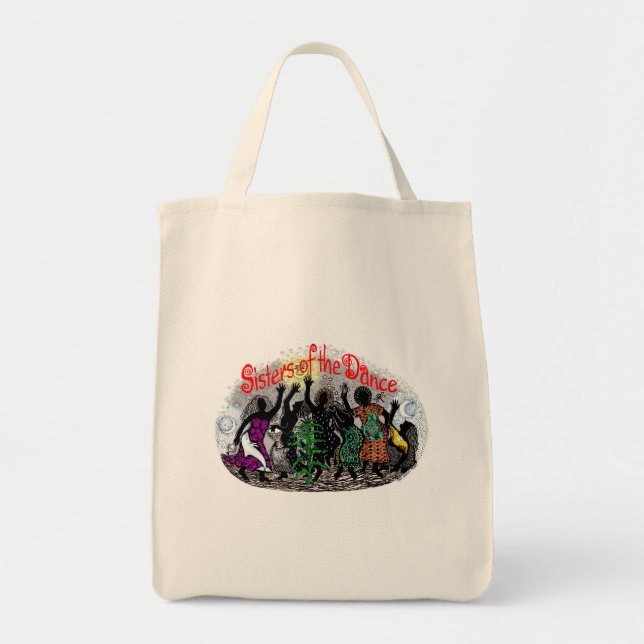 Bolsa Tote Arco-íris - irmãs da sacola da dança (Frente)