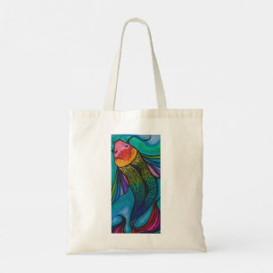 Bolsa Tote Arco-Íris Koi Fish Tote Bag Mercado de Peixes Col