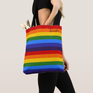 Bolsa Tote Arco-Íris Personalizado