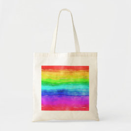 Bolsa Tote Arco-Íris Pintado
