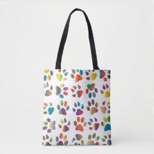 Bolsa Tote Arco-íris prismático colorido