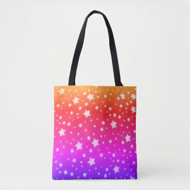 Bolsa Tote Arco-Íris Stars Tot Bag (Frente)