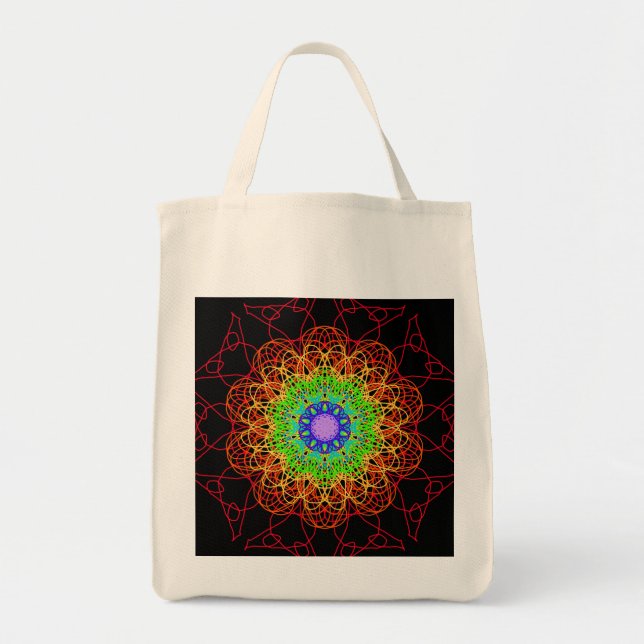 Bolsa Tote Arco-íris v4 (Frente)