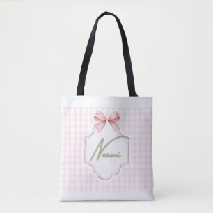 Bolsa Tote Arco personalizado da Naomi Baby Girl & Gingham