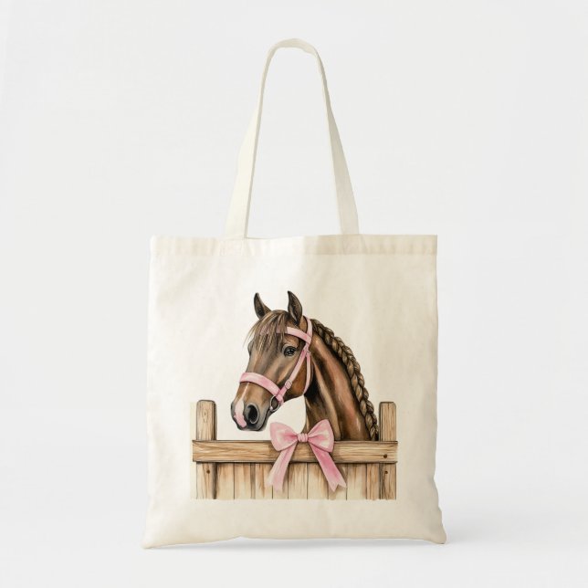 Bolsa Tote Arco Rosa Cavalo (Frente)