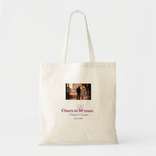 Bolsa Tote Arco rosa comemora 50 anos de casamento aniversári