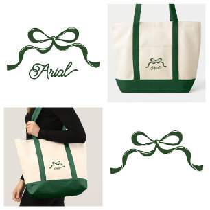 Bolsa Tote Arco Verde Elegante
