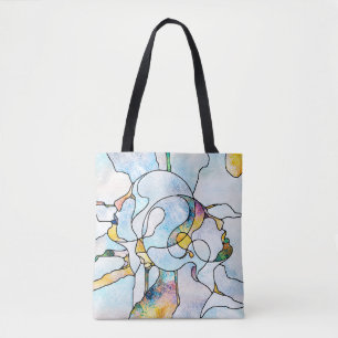 Bolsa Tote Arcos Arco-Íris. Unidade da série de vidro reves