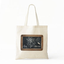 Ardoise 10 Flor para a Saco de Tote da Mãe