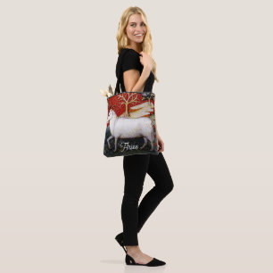 Bolsa Tote Aria a Festa de aniversário do Ram Zodiac Sinal