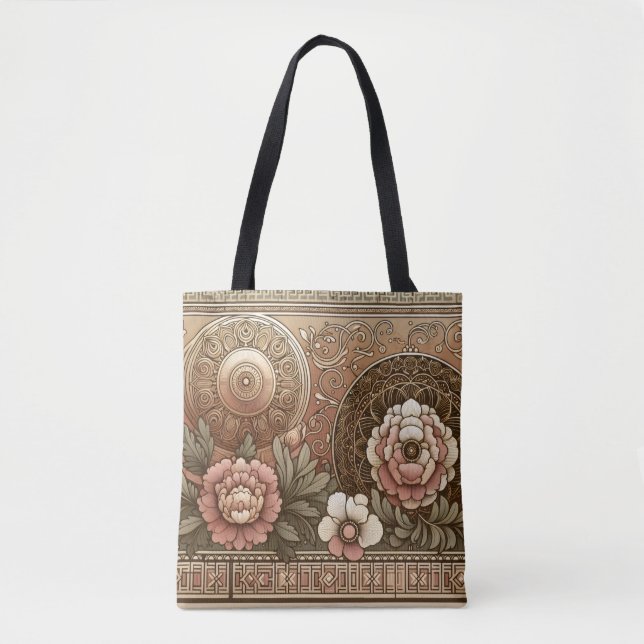 Bolsa Tote Aria Grace Terra & Espírito Geométrico Sol & Manda (Frente)
