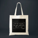 Bolsa Tote ARIANA Citação Nome Personalizado Funny Birthday G<br><div class="desc">ARIANA Citação Nome Personalizado Funny Birthday Gift Idea</div>