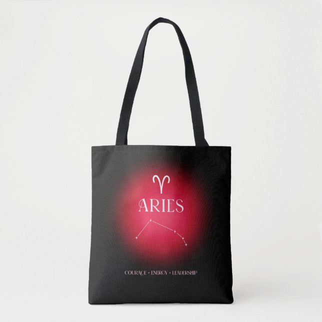 Bolsa Tote Aries aura  dark version (Frente)