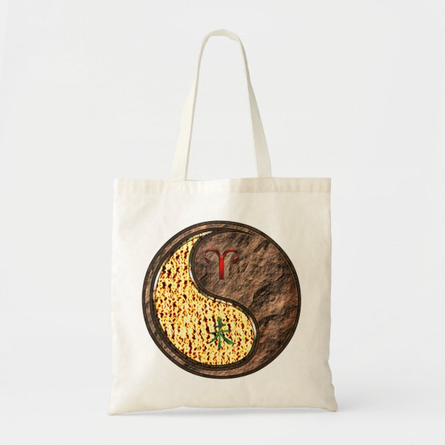 Bolsa Tote Aries & Earth Goat (Frente)