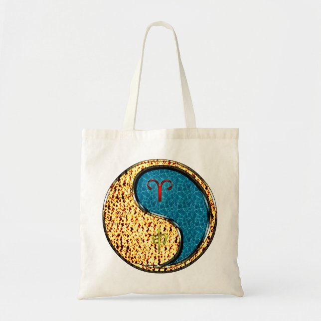 Bolsa Tote Áries & Macaco de Água (Frente)