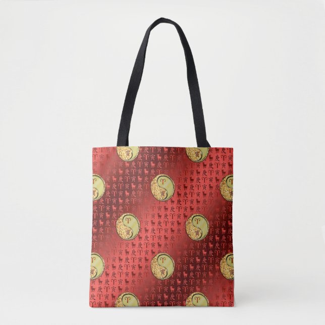Bolsa Tote Áries & Tigre de Metal (Frente)