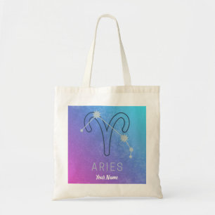 Bolsa Tote Aries Zodiac - Sinal de Estrela Constelação de Hor