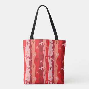 Bolsa Tote Aries Zodiac Stripes