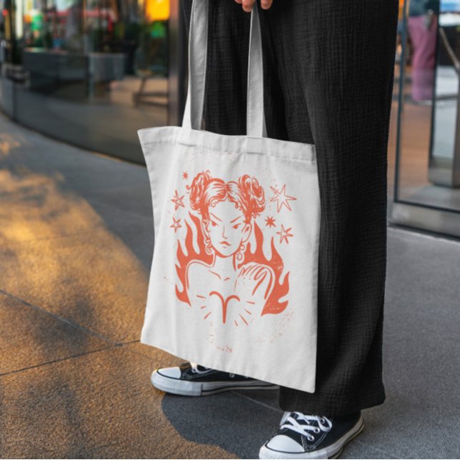 Bolsa Tote Aries Zodiac Tote Bag (Criador carregado)