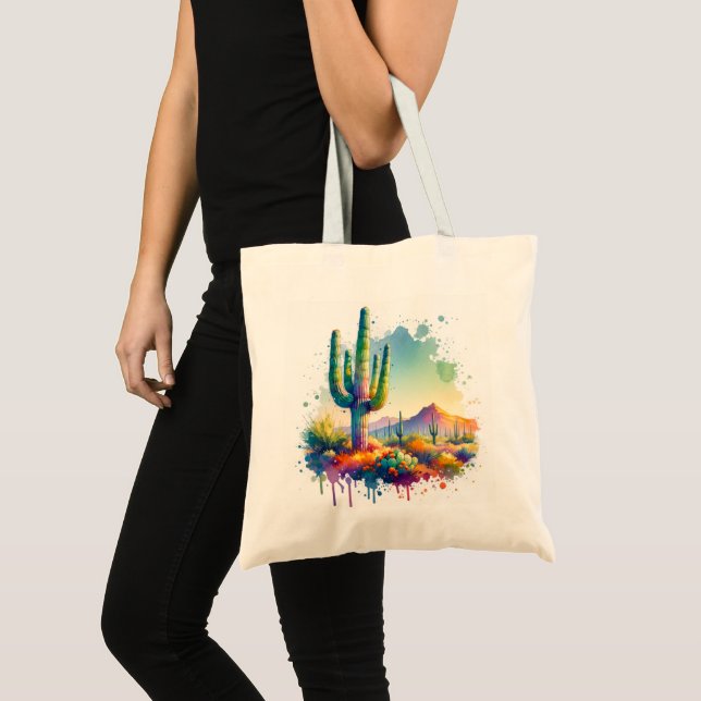 Bolsa Tote Arizona do Parque Nacional do Saguaro (Frente (produto))