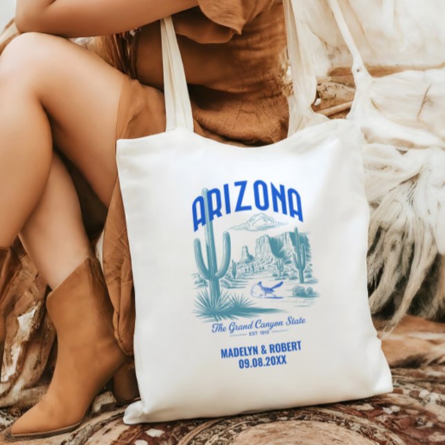 Bolsa Tote Arizona Wedding Welcome Gift Bridesmaids, Guests (Criador carregado)