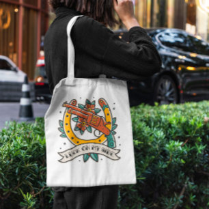 Bolsa Tote Arma De Cowboy E Ferradura