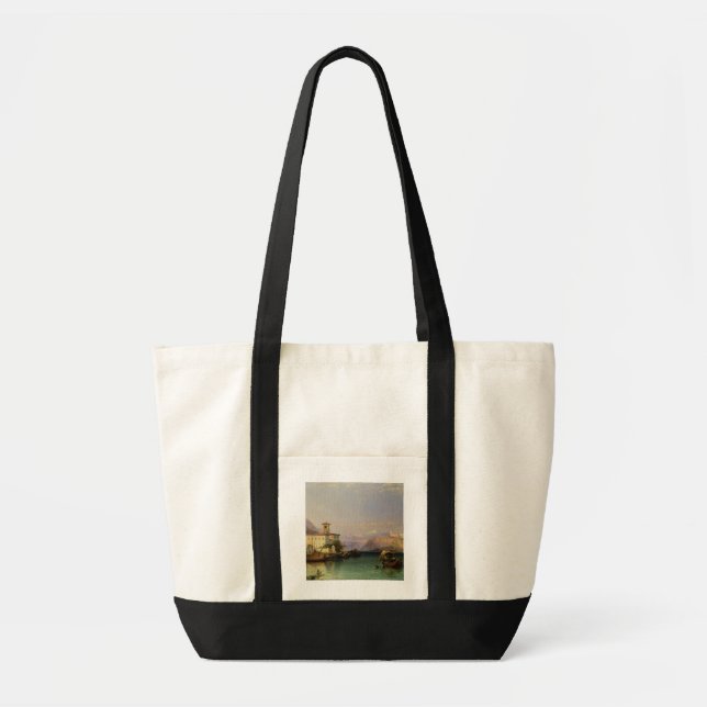 Bolsa Tote Arona e o castelo de Angera, lago Maggiore, 185 (Frente)