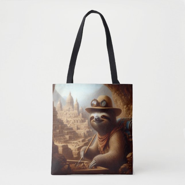 Bolsa Tote Arqueólogo Sloth (Frente)