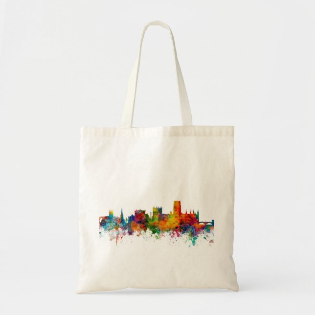 Bolsa Tote Arquitectura da cidade da skyline de Durham (Frente)