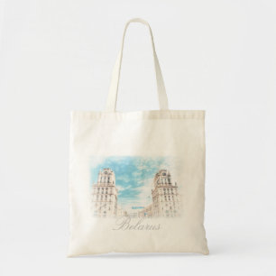 Bolsa Tote Arquitetura de Minsk da Bielorrússia - Saco de Tot